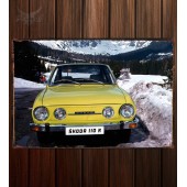 Металлическая табличка Skoda 633 Cabriolet